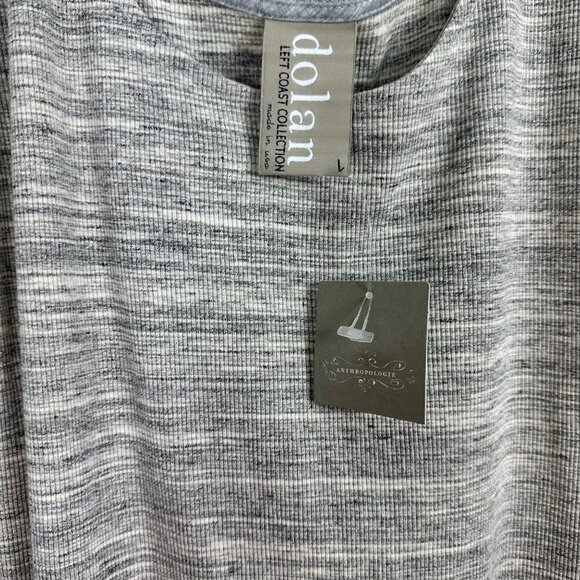 Anthropologie Dolan Heather Grey‎ Midi Dress Large NWT - Picture 3 of 8